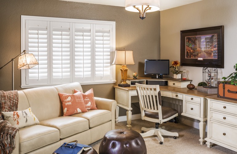 Home Office Plantation Shutters In New York